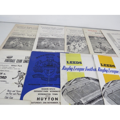 111 - 50 x OLD RUGBY LEAGUE PROGRAMMES