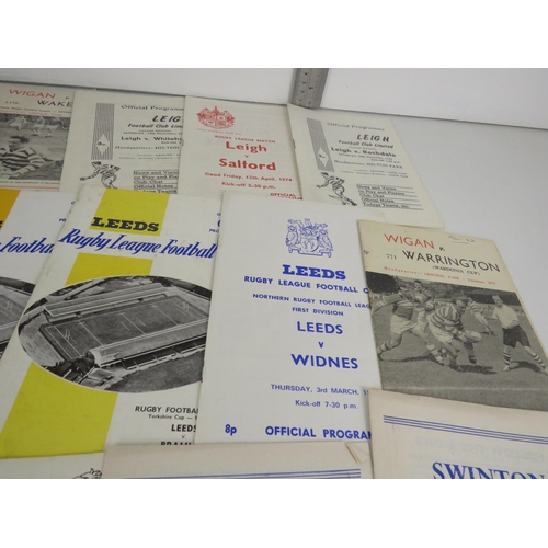 111 - 50 x OLD RUGBY LEAGUE PROGRAMMES