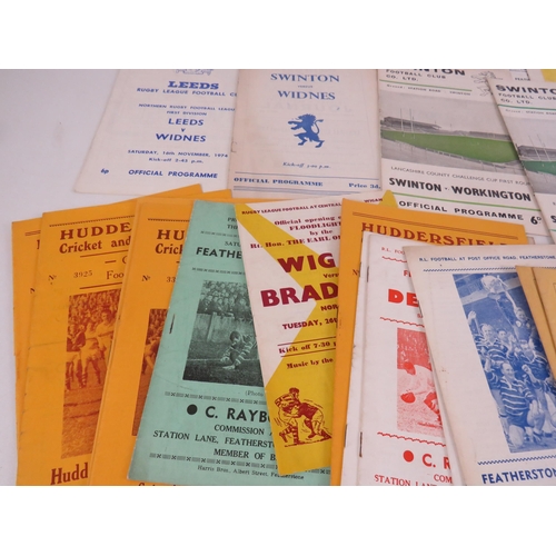 111 - 50 x OLD RUGBY LEAGUE PROGRAMMES