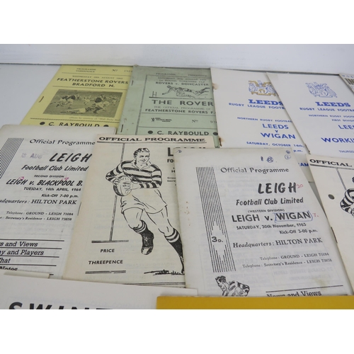 112 - 50 x OLD RUGBY LEAGUE PROGRAMMES