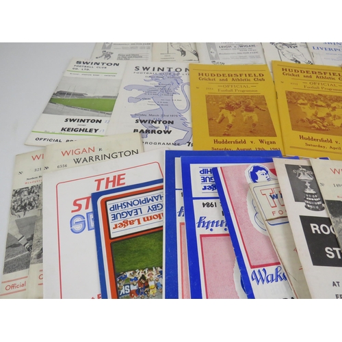 112 - 50 x OLD RUGBY LEAGUE PROGRAMMES