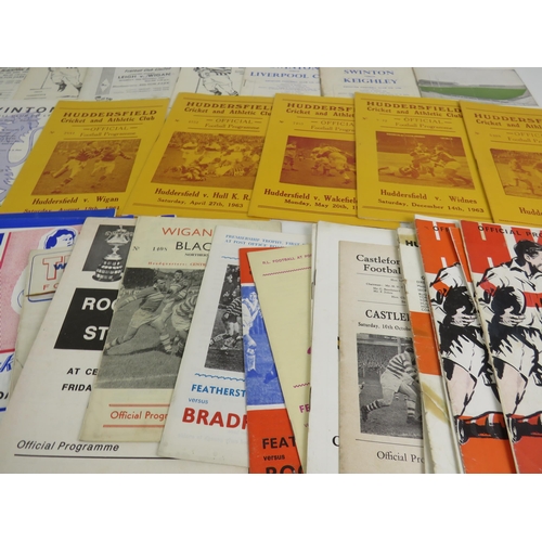 112 - 50 x OLD RUGBY LEAGUE PROGRAMMES