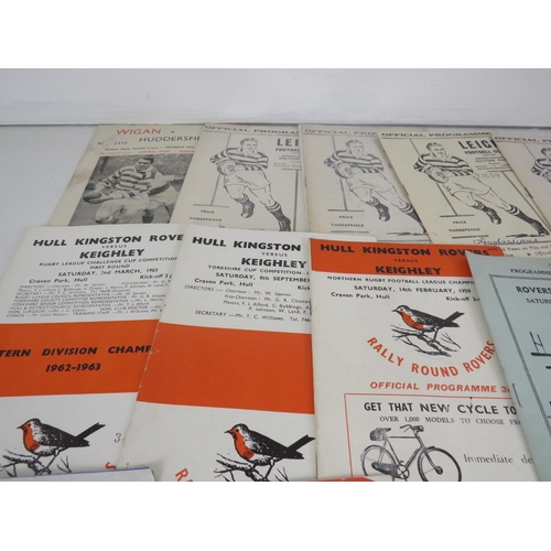 113 - 50 x OLD RUGBY LEAGUE PROGRAMMES