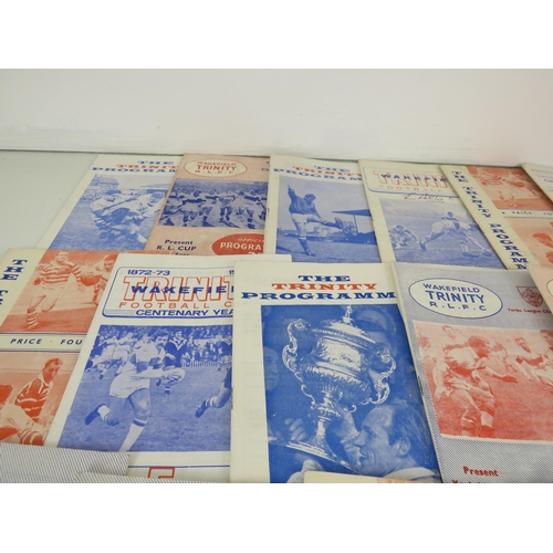 115 - 50 x OLD WAKEFIELD TRINITY PROGRAMMES