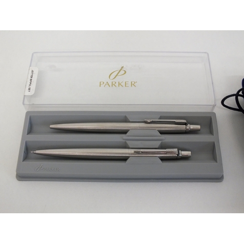 100 - PARKER JOTTER PEN SET WITH REPLICA 17th CENTURY POTPOURRI POMANDER