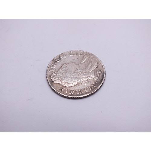 176 - 1696 BRITISH SILVER ONE SHILLING COIN