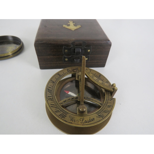 149 - BOXED SUNDAIL COMPASS AND TWO OTHERS