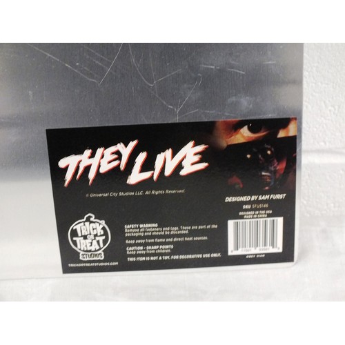 14 - Trick Or Treat Studios John Carpenter's They Live Movie Obey Metal Sign - New