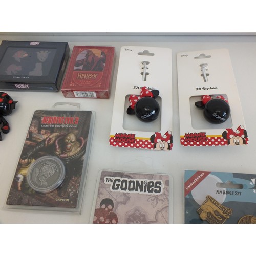 5 - COLLECTABLE KEYRINGS, LANYARDS & PENS INCLUDES HARRY POTTER, GHOSTBUSTERS, HELLBOY & STAR WARS