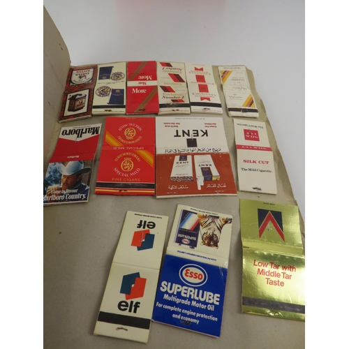 102 - COLLECTION OF VINTAGE MATCHBOXES AND MATCHBOOKS