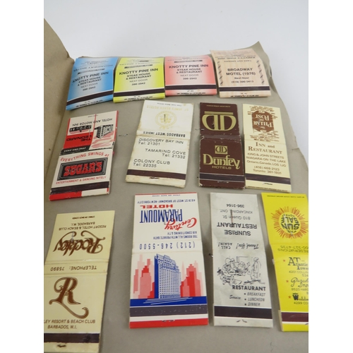 102 - COLLECTION OF VINTAGE MATCHBOXES AND MATCHBOOKS