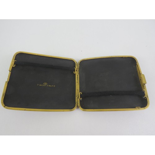 118 - 1940'S 24K GOLD INLAY CIGARETTE CASE (JAPAN)