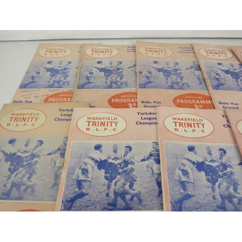 141 - 40- 1950'S WAKEFIELD TRINITY HOME PROGRAMMES