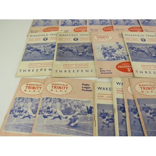 141 - 40- 1950'S WAKEFIELD TRINITY HOME PROGRAMMES