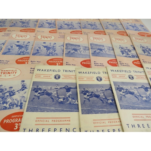 141 - 40- 1950'S WAKEFIELD TRINITY HOME PROGRAMMES