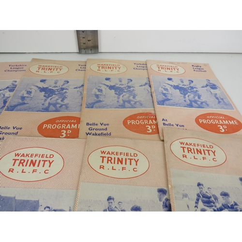 141 - 40- 1950'S WAKEFIELD TRINITY HOME PROGRAMMES