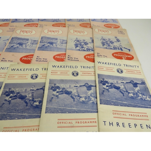 141 - 40- 1950'S WAKEFIELD TRINITY HOME PROGRAMMES