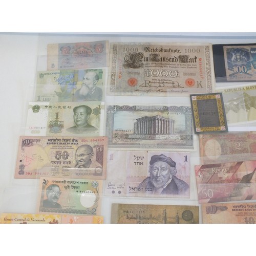 64 - 50 VARIOUS WORLD BANKNOTES