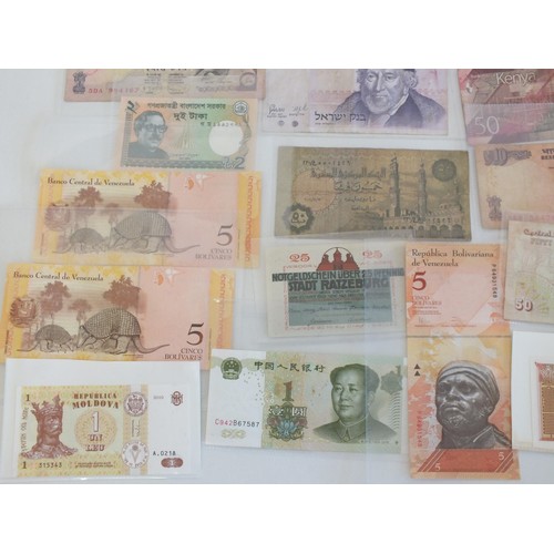 64 - 50 VARIOUS WORLD BANKNOTES