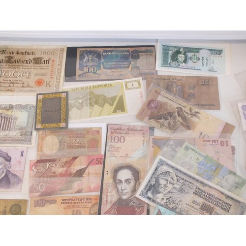 64 - 50 VARIOUS WORLD BANKNOTES