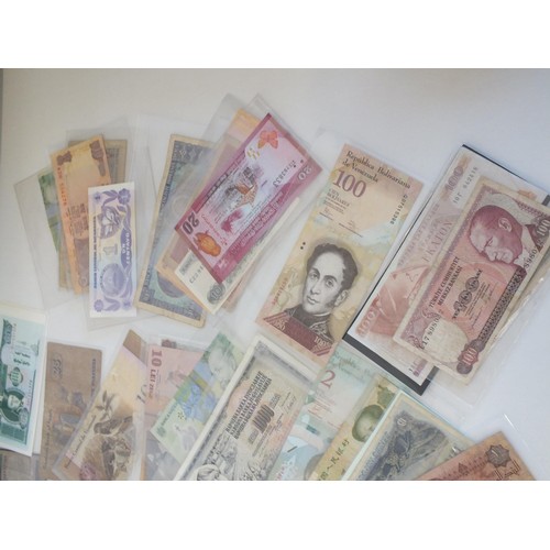 64 - 50 VARIOUS WORLD BANKNOTES