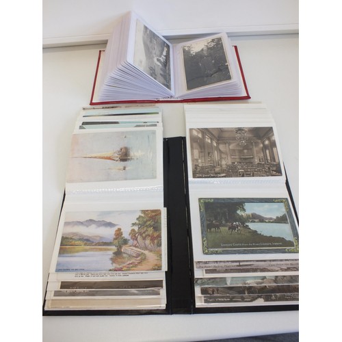 67 - TWO ALBUMS OF VARIOUS POSTCARDS