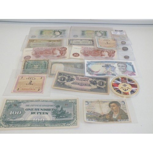 74 - HUGE 100TH ANNIVERSARY OF RAF COIN, BANKNOTES, SILVER COINS