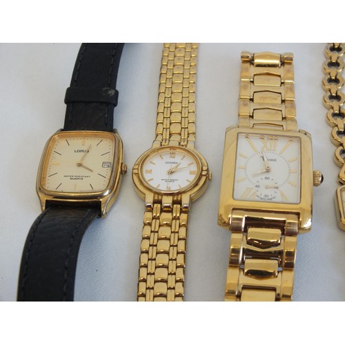 124 - 10 x LADIES AND GENTS WATCHES INCLUDING ROTARY, SEKONDA, ACCURIST, LIMIT, VIVACDI