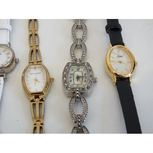 124 - 10 x LADIES AND GENTS WATCHES INCLUDING ROTARY, SEKONDA, ACCURIST, LIMIT, VIVACDI