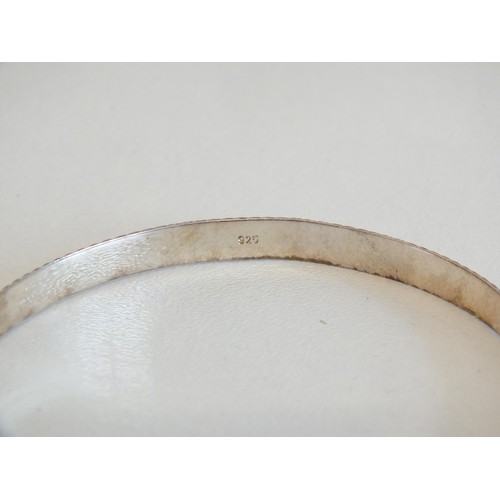 125 - 2 x SILVER BANGLES