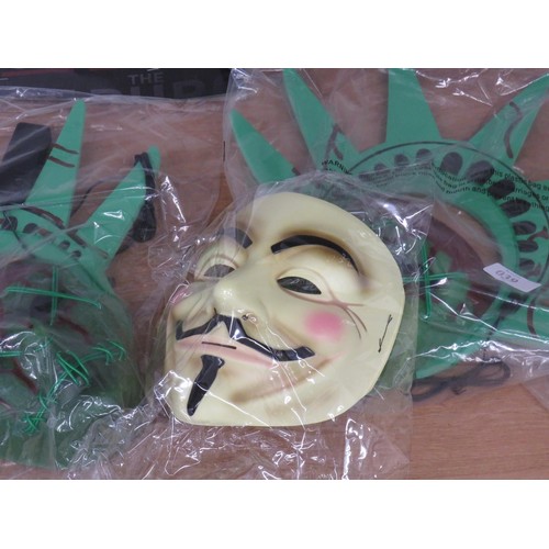 39 - 4 x HORROR/HALLOWEEN MASKS - 2 x THE PURGE, PAYDAY & VENDETTA GUY