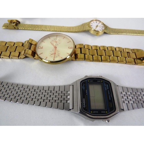 249 - 4 x LED 1970'S WATCHES INCLUDING CASIO AND 7 OTHER OLD WATCHES