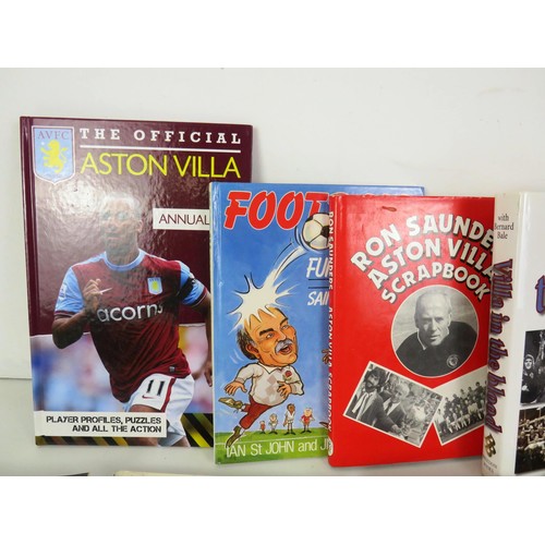 253 - TRAY OF FOOTBALL PROGRAMMES, BOOKS AND VIDEOS