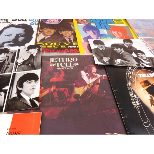 254 - COLLECTION OF BEATLES MEMORABILIA ORIGINAL 2960'S POTTERY, BOOKS, SHEET MUSIC AND OTHER ARTISTS