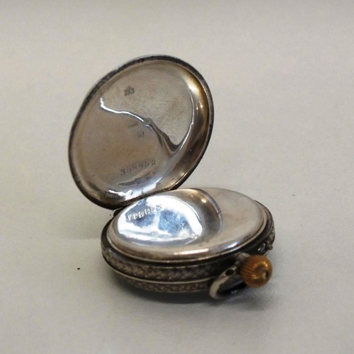 182 - SILVER POCKETWATCH AND WRISTWATCH