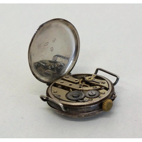 182 - SILVER POCKETWATCH AND WRISTWATCH