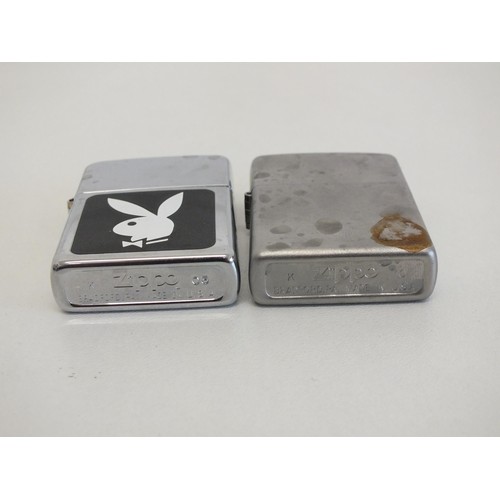 187 - 2 x PLAYBOY ZIPPO LIGHTERS BOTH UNUSED