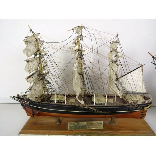 267 - 2 x MODEL SHIPS- CUTTY SARK AND HMS VICTORY, CUTTY SARK 86 OF 1869