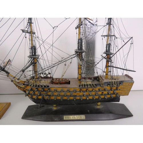 267 - 2 x MODEL SHIPS- CUTTY SARK AND HMS VICTORY, CUTTY SARK 86 OF 1869