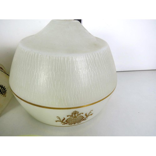 272 - 8 x GLASS LAMPSHADES