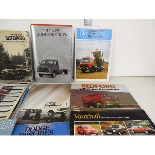 293 - ASSORMENT OF EPHEMERA INCLUDES WORLD WAR 2 BLITZKRIEG MAGAZINE AUTOMOBILIA MAGAZINES AND CALENDARS