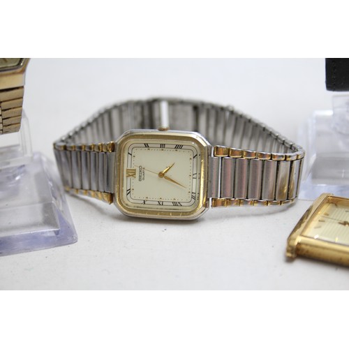 417 - 5 x Gents SEIKO Dress Style WRISTWATCHES Quartz Inc. 5Y23-5A20, 7N29-8A00 Etc.