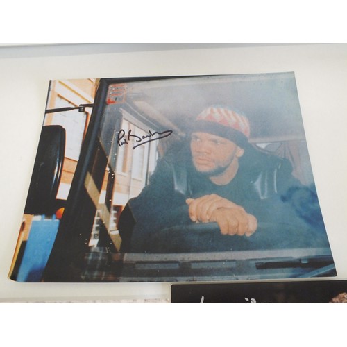 195 - 3 x SIGNED PHOTOGRAPHS- ONLY FOOLS AND HORSES PHILIP POPE TONY ANGELINO, TESSA PEAKE JONES (RAQUEL) ... 