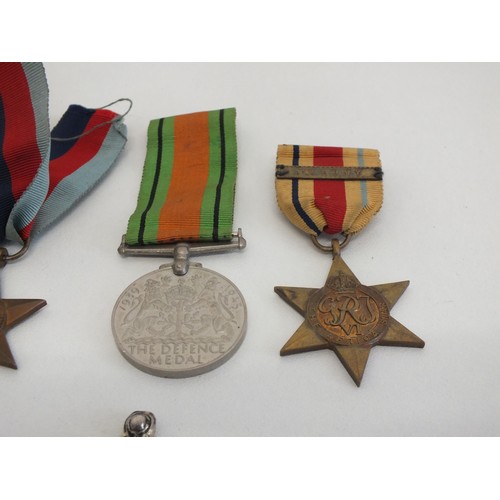 397 - SELECTION OF MEDAL AND COINS INCLUDES WWI MEDAL NAMED- PTE.I.WILKINSON K.O.Y.L.I