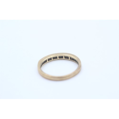 34 - 9ct Gold Diamond Half Eternity Ring (1.7g)- Size L