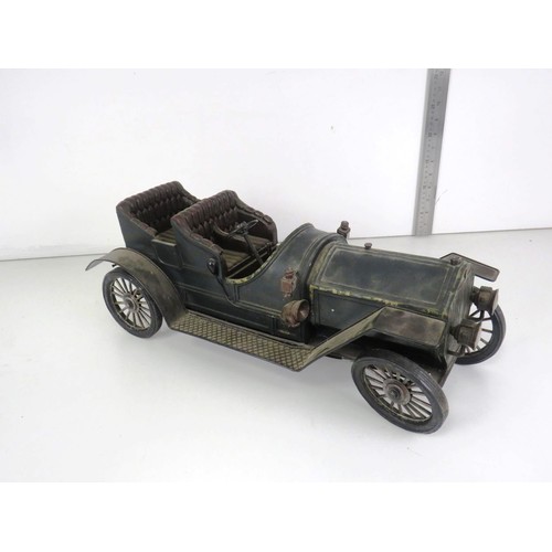 126 - COPPER AND BRASS MODEL ROLLS ROYCE