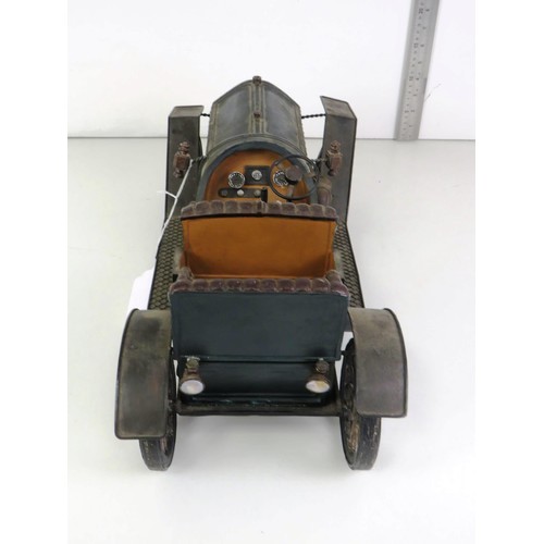 126 - COPPER AND BRASS MODEL ROLLS ROYCE