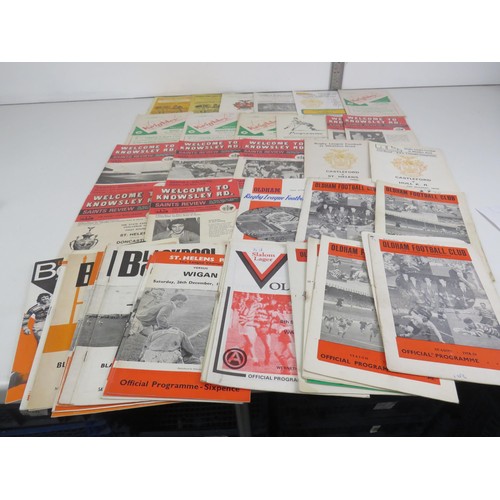 131 - 50 x OLD RUGBY LEAGUE PROGRAMMES