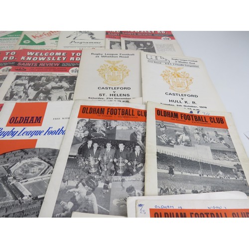 131 - 50 x OLD RUGBY LEAGUE PROGRAMMES