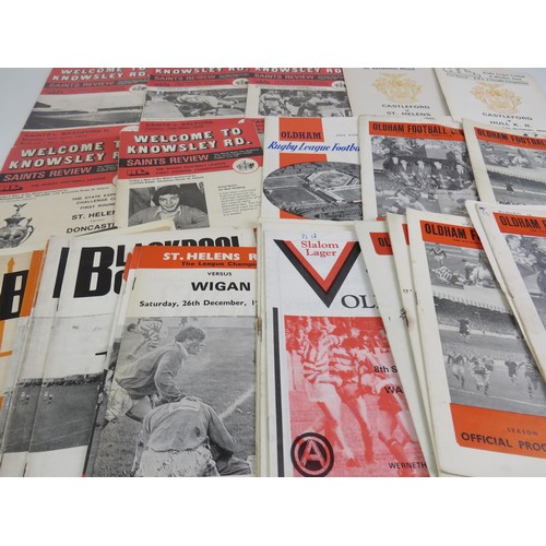 131 - 50 x OLD RUGBY LEAGUE PROGRAMMES